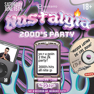 win tickets to Nostalgia 2000s Party